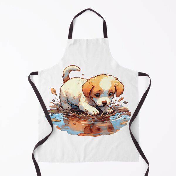 Item preview, Puppy Splashing in a Puddle designed and sold by Humbugle.