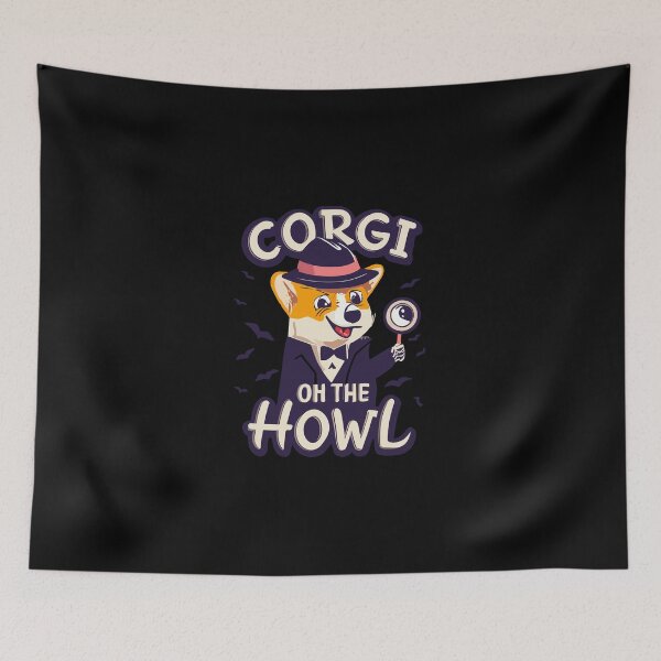 Item preview, Cute Corgi on the Howl designed and sold by Witcrafters.