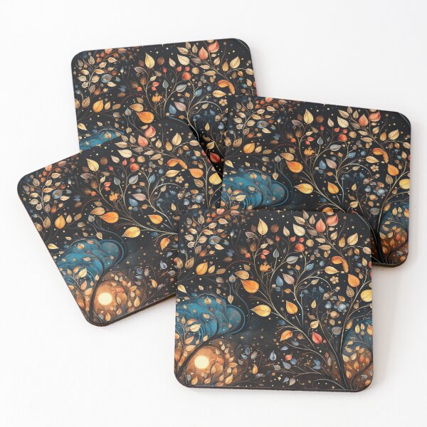 Item preview, Autumn Leaves Setting Sun designed and sold by tivaslove.