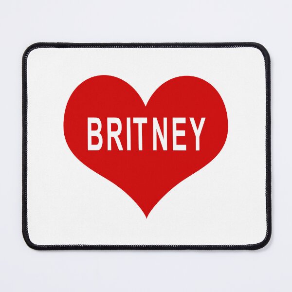 Item preview, BRITNEY NAME Red Love Heart designed and sold by usernamenaijan.
