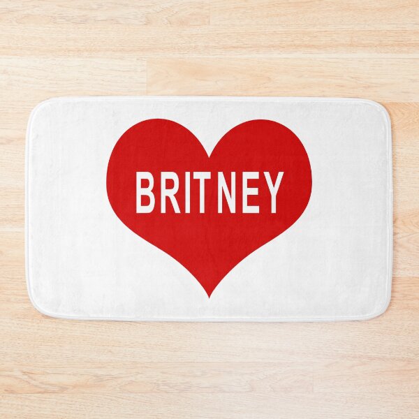 Item preview, BRITNEY NAME Red Love Heart designed and sold by usernamenaijan.
