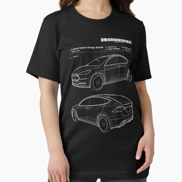 Artikel-Vorschau von Tesla Model X Körper Patent Art - Elon Musk, designt und verkauft von elonscloset.