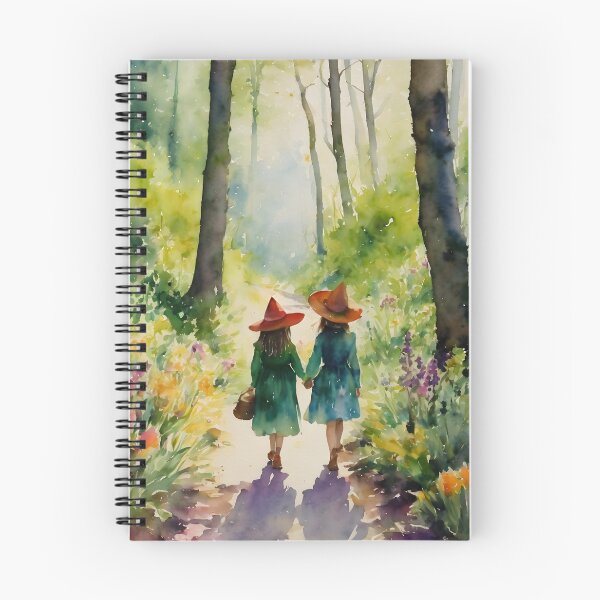 Item preview, Siblings ~ Little Sister Witches in Spring Woods designed and sold by Lyra The Lavender Witch.