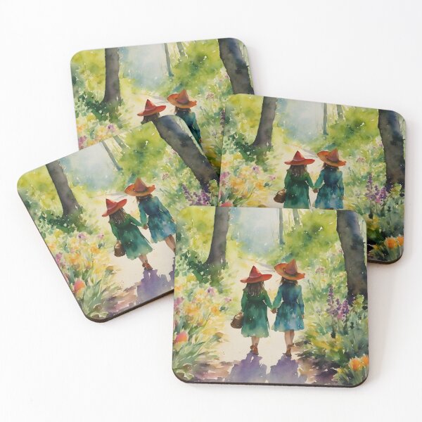 Item preview, Siblings ~ Little Sister Witches in Spring Woods designed and sold by Lyra The Lavender Witch.