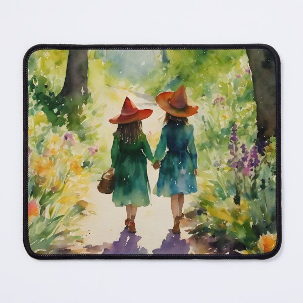 Item preview, Siblings ~ Little Sister Witches in Spring Woods designed and sold by Lyra The Lavender Witch.