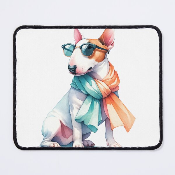Item preview, Elegant Bull Terrier Ensemble designed and sold by WatercolorWhisk.
