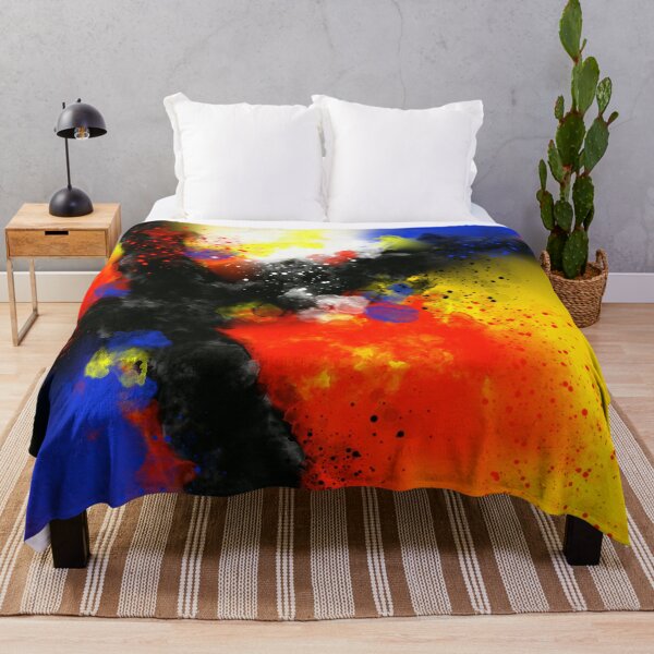 Item preview, High Impact - Yellow Red Blue Black Abstract designed and sold by Joey Santiago.