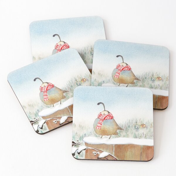 Item preview, Fat quail in a cozy scarf designed and sold by annacosper.