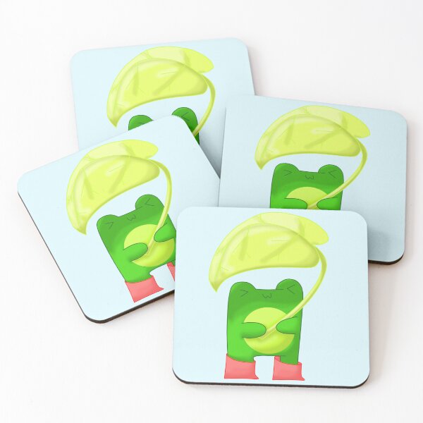 Item preview, Leaf Umbrella Frog designed and sold by Cutsiecottage.