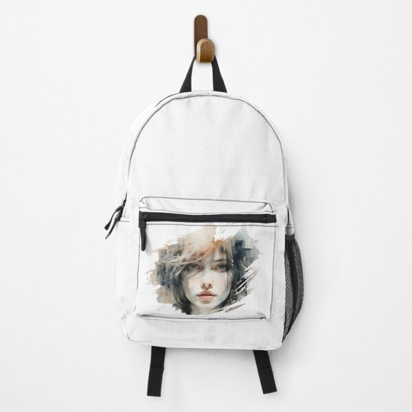Item preview, Beautiful young girl looking back, faded painting designed and sold by Jarocosh.