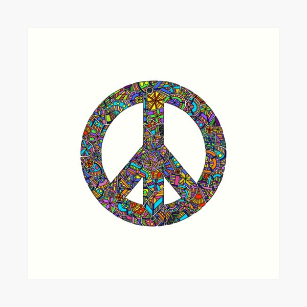 Peace Sign Medium Tote – Ampersand Design Studio