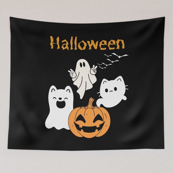 Item preview, Halloween - The spirit of cat and dog designed and sold by BababuuuPrint.