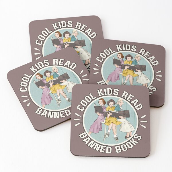 Item preview, Cool Kids Read Banned Books designed and sold by Unhinged Heather.