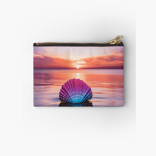 Item preview, Serenity shell seaside landscape digital print designed and sold by dcrc.