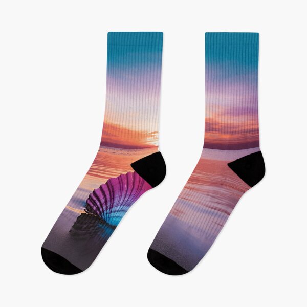 Item preview, Serenity shell seaside landscape digital print designed and sold by dcrc.