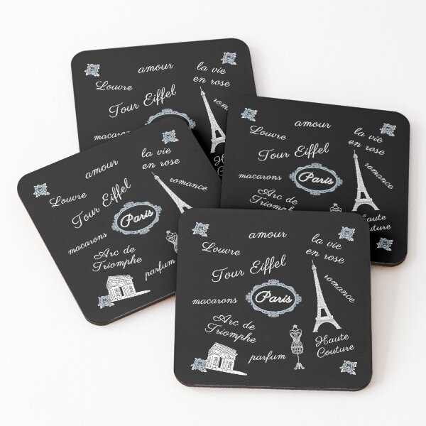 Item preview, Paris the City of Love - Black designed and sold by Flapi Store.