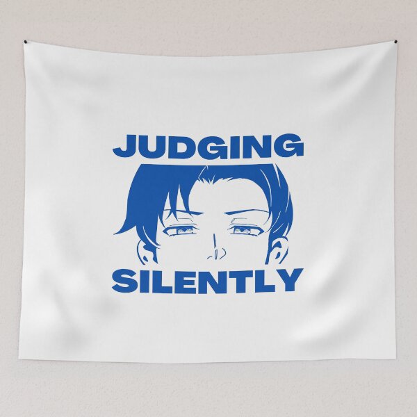 Item preview, Judging Silently Nostalgic Retro Anime Style Anibae designed and sold by ChibiCollectors.