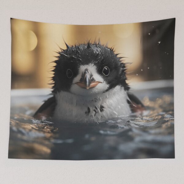 Item preview, Penguin in a bathtub designed and sold by Brendon987.