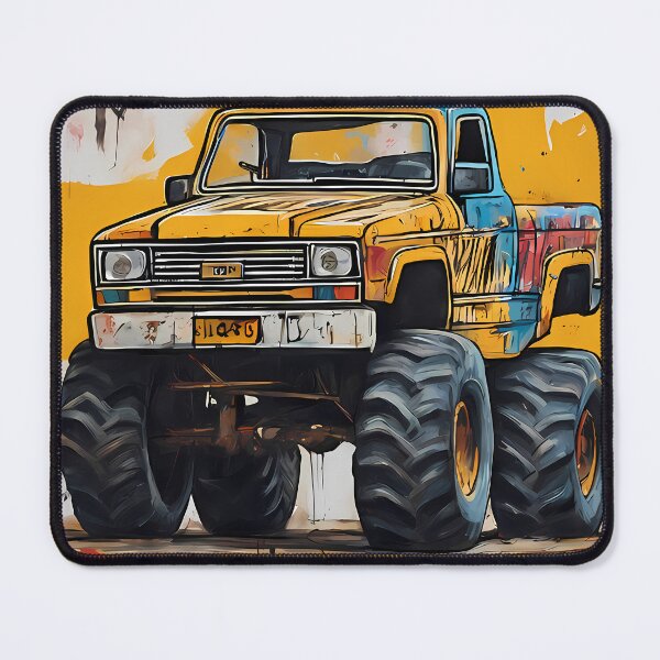 Item preview, Expressionism Car Monster Truck - Unique Abstract Automotive Art designed and sold by Kittyzens.