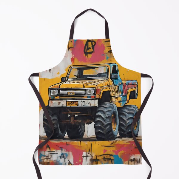 Item preview, Expressionism Car Monster Truck - Unique Abstract Automotive Art designed and sold by Kittyzens.