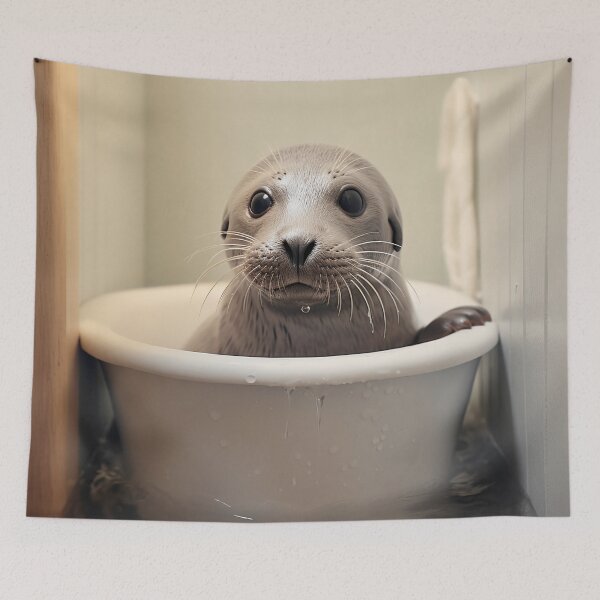 Item preview, Seal in a bathtub designed and sold by Brendon987.