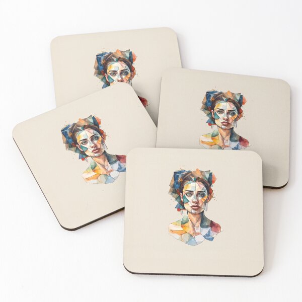 Item preview, Woman in cubist style designed and sold by gelibolu.