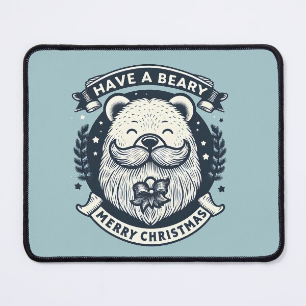 Item preview, Have a Beary Merry Christmas! Bear with Beard designed and sold by Abystoic.