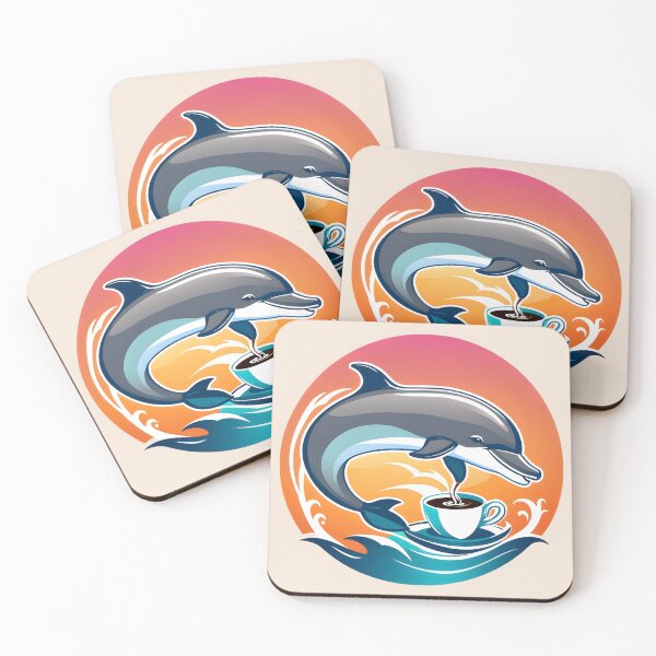 Item preview, Dolphin Having a Coffee designed and sold by Devo07.