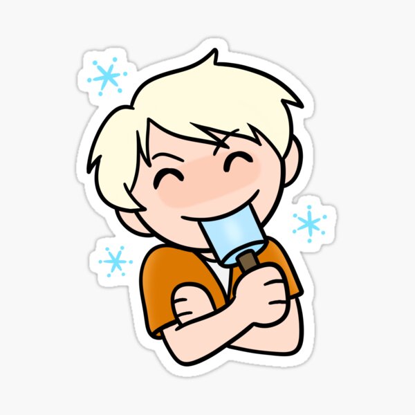 Brandon With Popsicle Sticker