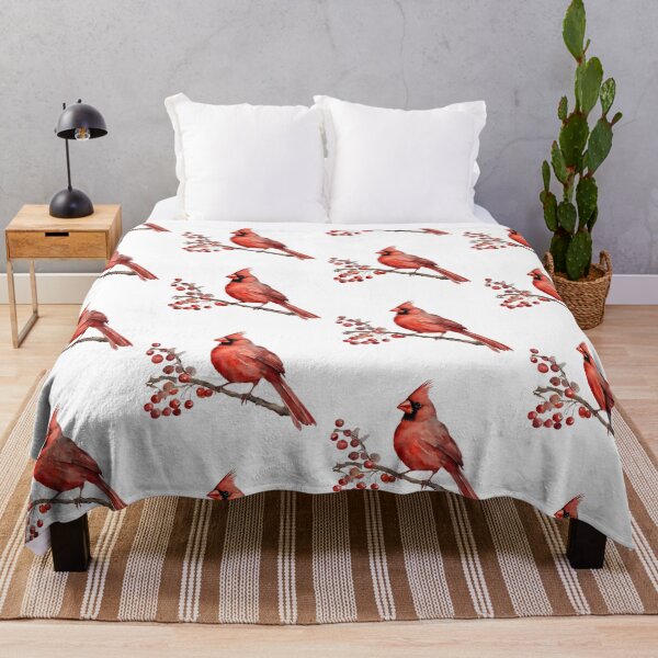 Item preview, Red Cardinal with Berries designed and sold by silviaol.