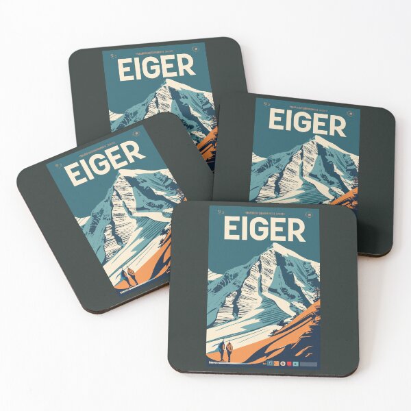 Item preview, A Vintage Travel Art of Eiger - Switzerland  designed and sold by GoodOldVintage.