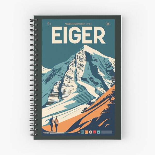 Item preview, A Vintage Travel Art of Eiger - Switzerland  designed and sold by GoodOldVintage.
