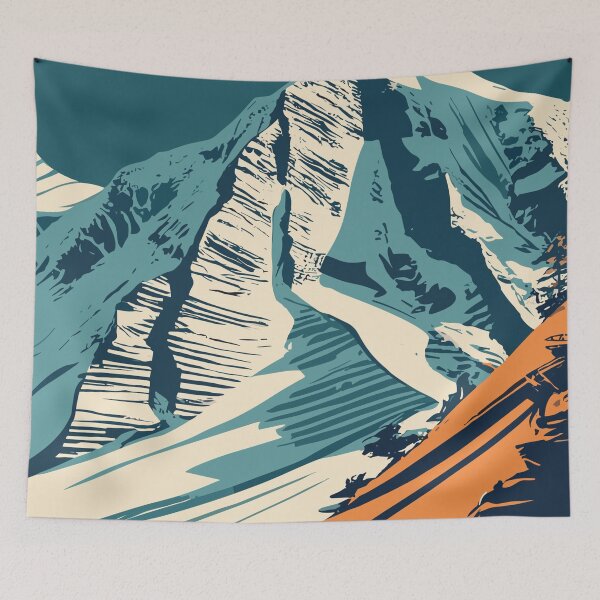 Item preview, A Vintage Travel Art of Eiger - Switzerland  designed and sold by GoodOldVintage.