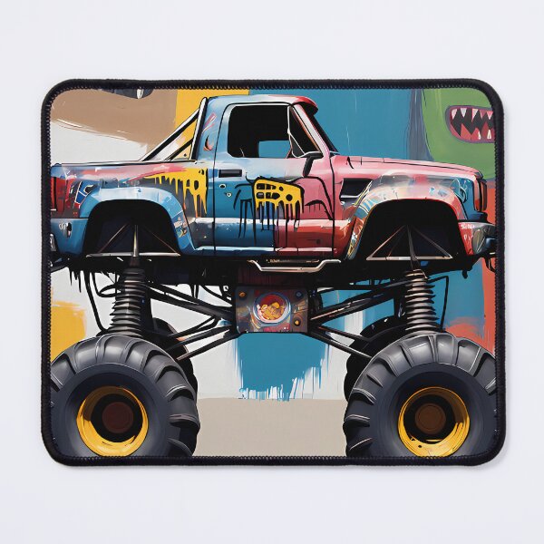 Item preview, Expressionism Car Monster Truck - Unique Abstract Automotive Art designed and sold by Kittyzens.