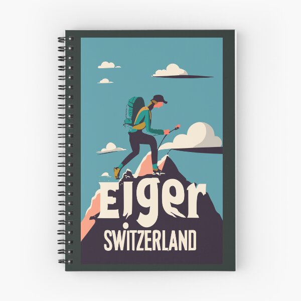 Item preview, A Vintage Travel Art of Eiger - Switzerland  designed and sold by GoodOldVintage.