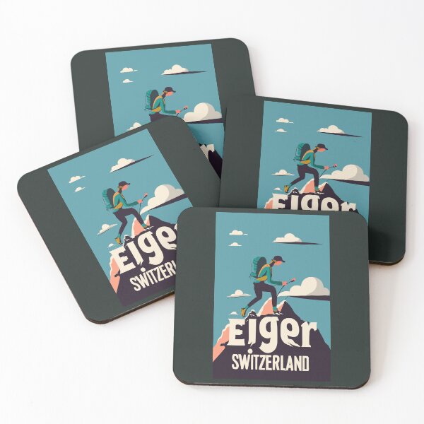 Item preview, A Vintage Travel Art of Eiger - Switzerland  designed and sold by GoodOldVintage.