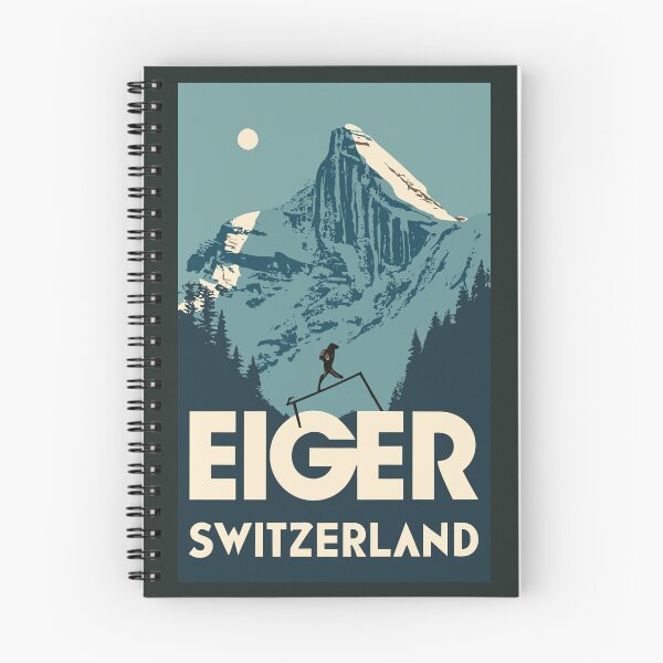 Item preview, A Vintage Travel Art of Eiger - Switzerland  designed and sold by GoodOldVintage.