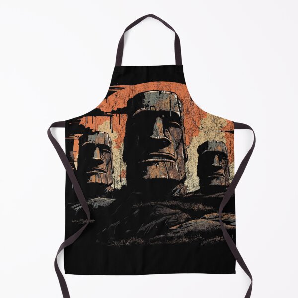 Item preview, The Moai Statues - Distressed Vintage Street Art Landmarks designed and sold by GVRDesign.