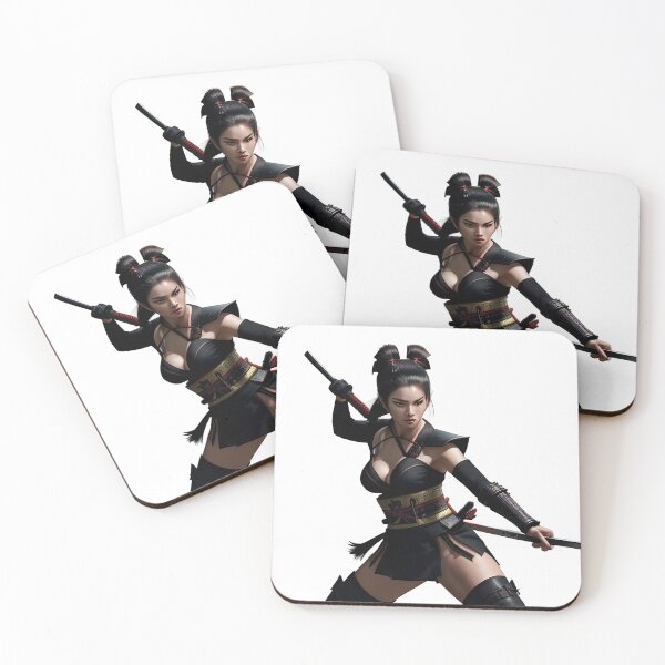Item preview, Female ninja samurai warrior designed and sold by AnimeAero.