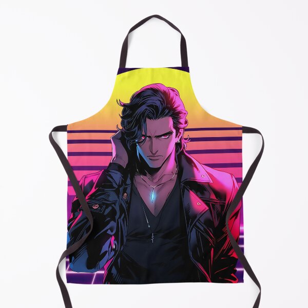Item preview, Retro Wave 80s Anime Man - Anime Wallpaper designed and sold by KAIGAME Art.