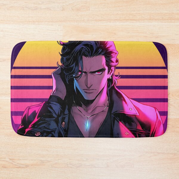 Item preview, Retro Wave 80s Anime Man - Anime Wallpaper designed and sold by KAIGAME Art.
