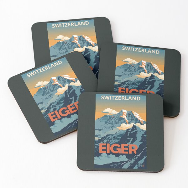 Item preview, A Vintage Travel Art of Eiger - Switzerland  designed and sold by GoodOldVintage.