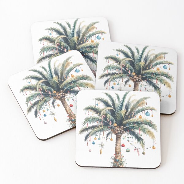Item preview, Christmas palm watercolor designed and sold by tipitoes.