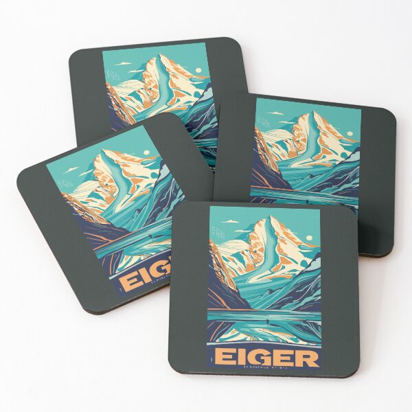 Item preview, A Vintage Travel Art of Eiger - Switzerland  designed and sold by GoodOldVintage.