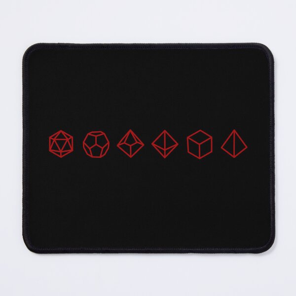 Item preview, Dungeons and dragons dice monochrome red designed and sold by LucAndLil.
