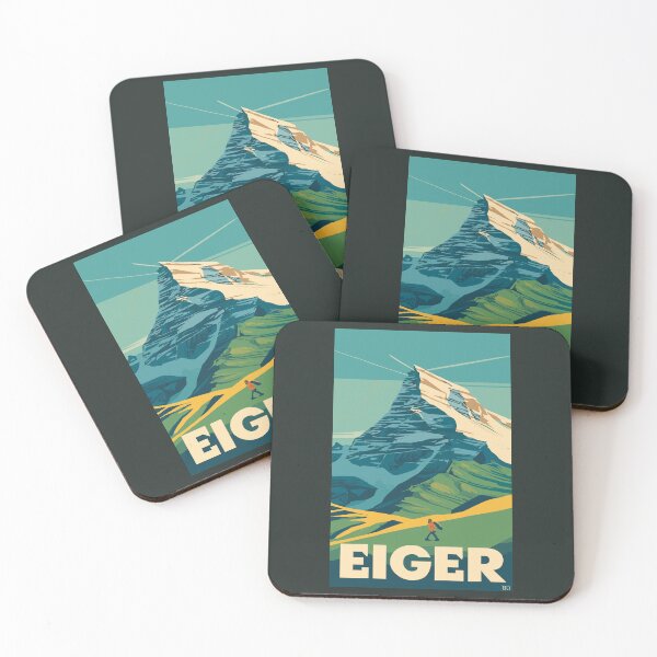 Item preview, A Vintage Travel Art of Eiger - Switzerland  designed and sold by GoodOldVintage.