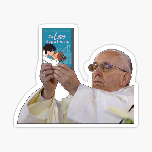 Item preview, Pope Holding The Love Hypothesis Ali Hazelwood designed and sold by baranskini.