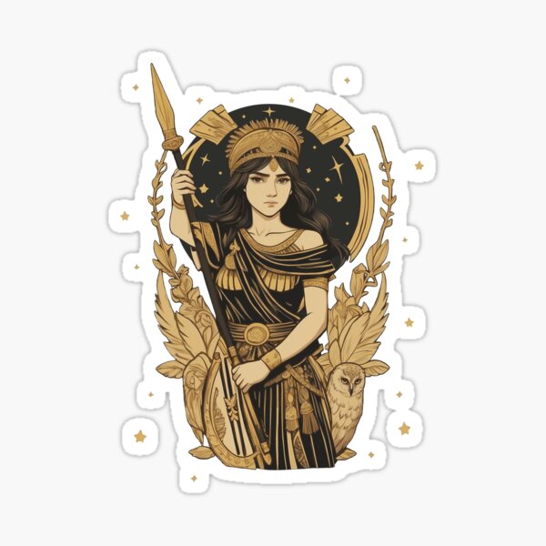 Athena Sticker | Greek Mythology Sticker | Greek Gods Stickers