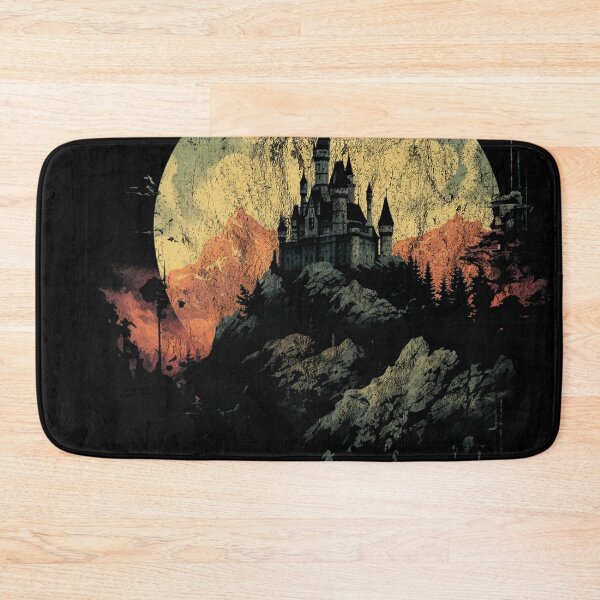 Item preview, Neuschwanstein Castle Germany - Distressed Vintage Street Art Landmarks designed and sold by GVRDesign.