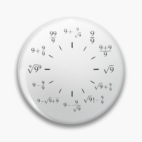 Item preview, Math Clock,gifts ideas funny Nerdy Math designed and sold by BHMARTS.